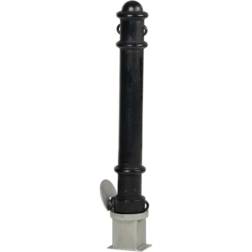 Bornes d&eacute;coratives amovibles, Acier, 40" h x 4-1/2" la, Noir Dufferin Supply