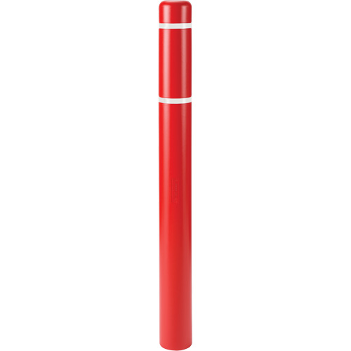 Capuchons en polyethylene pour borne de protection, 6-5/8" dia. x 60" l, Rouge Dufferin Supply