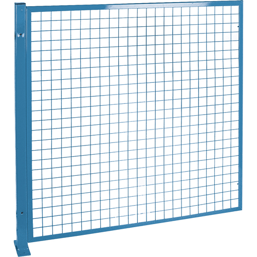 Perimeter Guards - Mesh Style, 4' H x 4' W, Blue Dufferin Supply