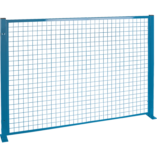 Protecteurs de p&eacute;rim&egrave;tre - Style treillis m&eacute;tallique, 4' h x 8' la, Bleu Dufferin Supply