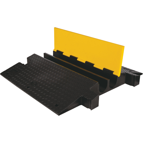 Protecteur de c&acirc;ble &agrave; traverse extr&ecirc;me Yellow Jacket, 2 canaux, 35,75" lo x 42,125" la x 5,125" h Dufferin Supply