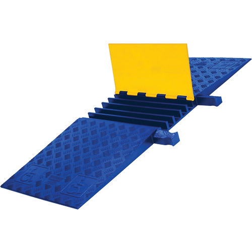 Protecteur de c&acirc;ble ADA/DDA robuste Yellow Jacket, 5 canaux, 18" lo x 50" la x 1,875" h Dufferin Supply