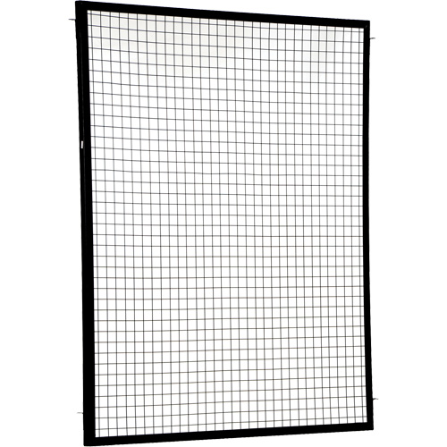 Adjustable Perimeter Guard Panel, 6' H x 5' W, Black Dufferin Supply