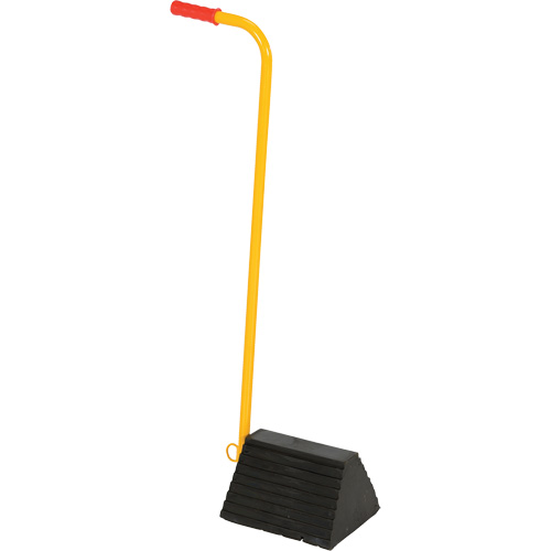 Cale de roue avec poign&eacute;e ergonomique, 9-1/4" x 8" x 6", Noir Dufferin Supply