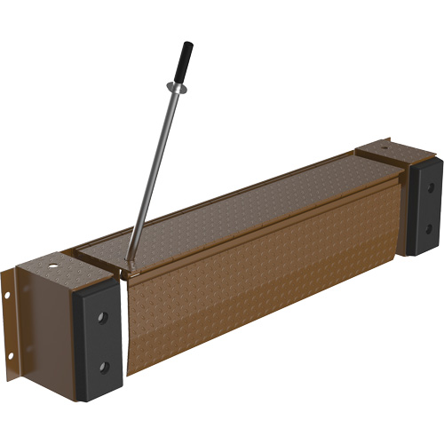 Niveleur de quai m&eacute;canique Edge-O-Dock, 93" la, 66" Largeur de la plateforme, 29" Port&eacute;e Dufferin Supply