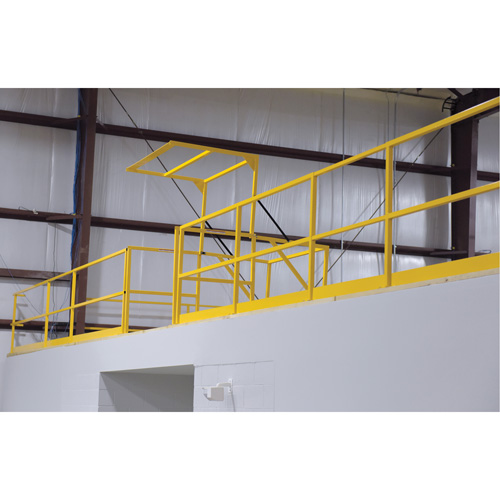 Barri&egrave;re de s&eacute;curit&eacute; pour mezzanine, 68-1/2" lo x 42" ha, 80-1/16" &eacute;lev&eacute;e, Jaune Dufferin Supply
