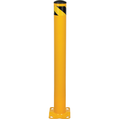 Bollard, Steel, 42" H x 4-1/2" W, Yellow Dufferin Supply