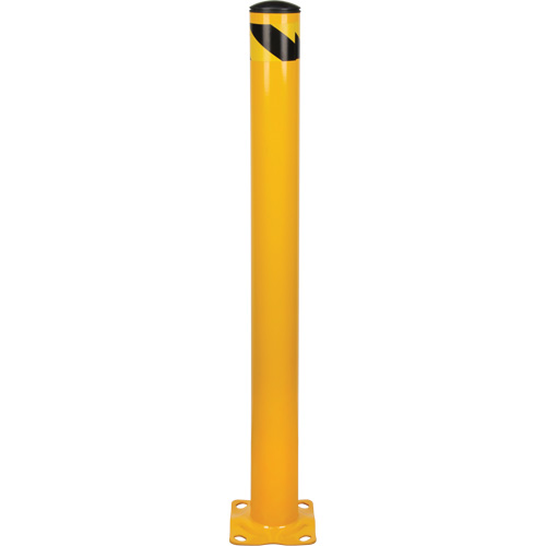 Bollard, Steel, 48" H x 4-1/2" W, Yellow Dufferin Supply