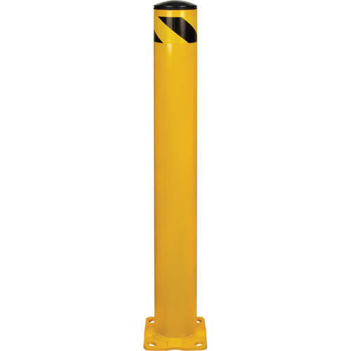 Safety Bollard, Steel, 42" H x 5-1/2" W, Yellow Dufferin Supply