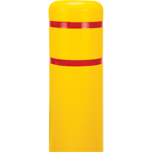 Polyethylene Bollard Cover, 6-5/8" Dia. x 52" L, Red/Yellow Dufferin Supply