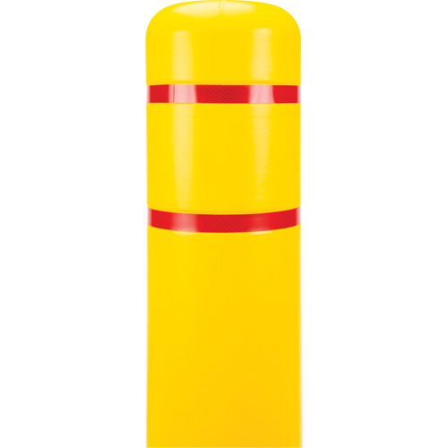 Polyethylene Bollard Cover, 6-5/8" Dia. x 60" L, Red/Yellow Dufferin Supply