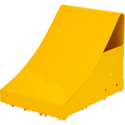 Ice Chocks, Steel, Yellow, 8-1/16" W x 10-5/8" D x 8-13/16" H Dufferin Supply