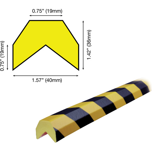 AA Profile 5M Corner Protection Bumper Guard Dufferin Supply