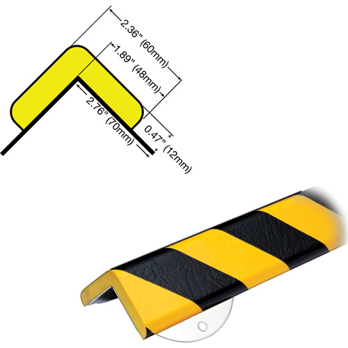 Trousse de protection murale avec butoir de protection de coin mod&egrave;le WPK H+ 1M Dufferin Supply