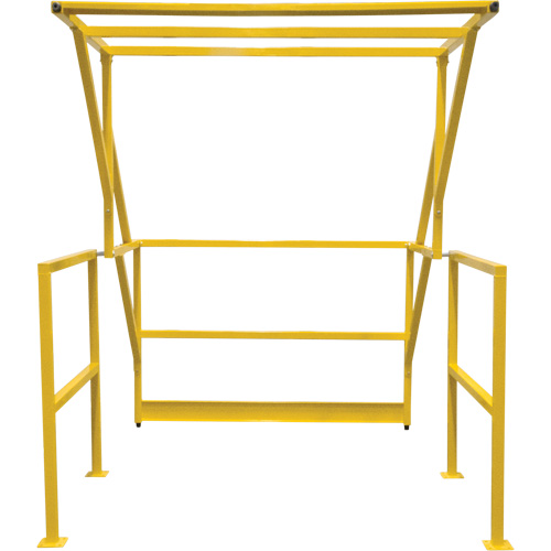 Mezzanine Safety Gate, 70" L x 77" H, 78" Raised, Yellow Dufferin Supply