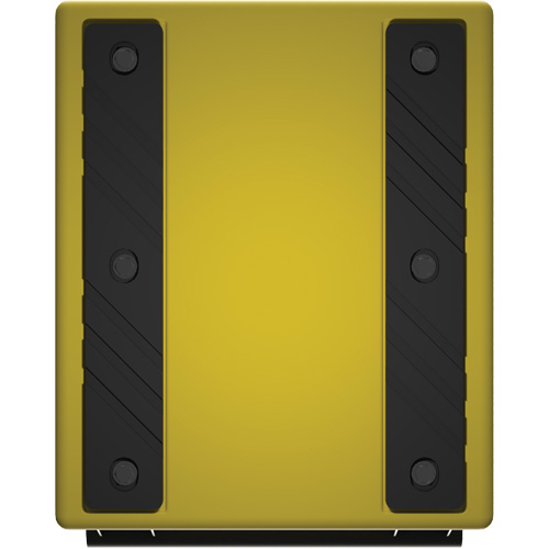 Checkers Safety Heavy-Duty Ultra Class Mining Wheel Chock, HDPE, Yellow, 14-1/2" W x 17-1/2" D x 16" H Dufferin Supply