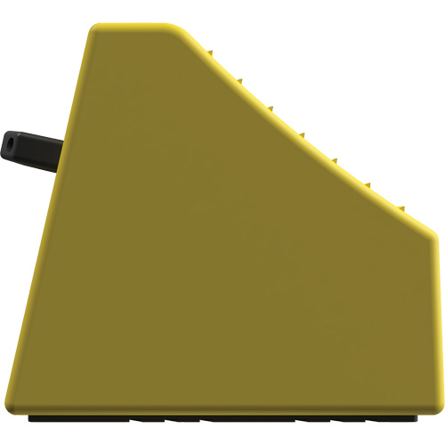 Checkers Safety Heavy-Duty Ultra Class Mining Wheel Chock without Bracket, HDPE, Yellow, 14-1/2" W x 17-1/2" D x 16" H Dufferin Supply