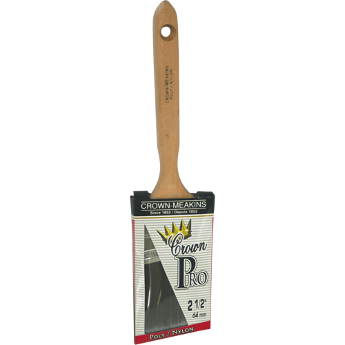 Angular Pro Paint Brush, Poly/Nylon, Wood Handle, 2-1/2" Width Dufferin Supply