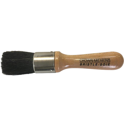 Brosse pour pochoirs, Soies naturelles, Manche Bois, Largeur de 1" Dufferin Supply