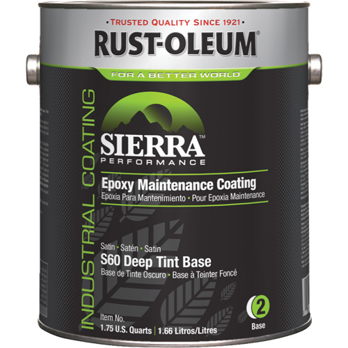 Sierra Performance S60 Water-Based Epoxy Maintenance Coating Deep Base, Gallon, Tint Base Dufferin Supply