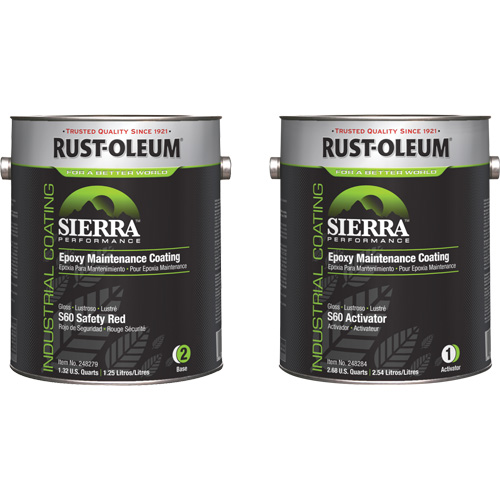 Trousse de rev&ecirc;tement dentretien &eacute;poxydique &agrave; base deau Sierra S60, Gallon, Rouge Dufferin Supply
