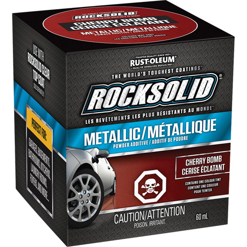 RockSolid&reg; Metallic Powder Additive, 60 mL, Bottle, Cherry Bomb Dufferin Supply