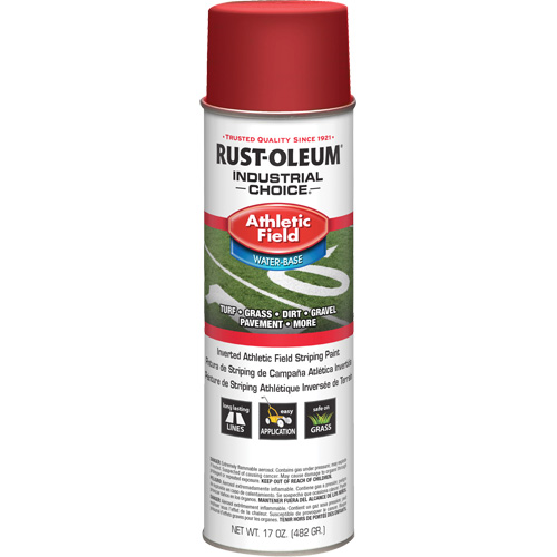 Peinture de lignage pour terrains de sport AF1600, Rouge, Canette a&eacute;rosol Dufferin Supply
