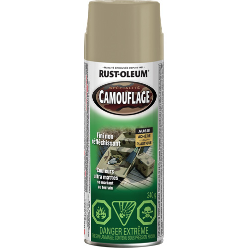 Peinture de camouflage Sp&eacute;cialit&eacute;, Canette a&eacute;rosol, Khaki Dufferin Supply