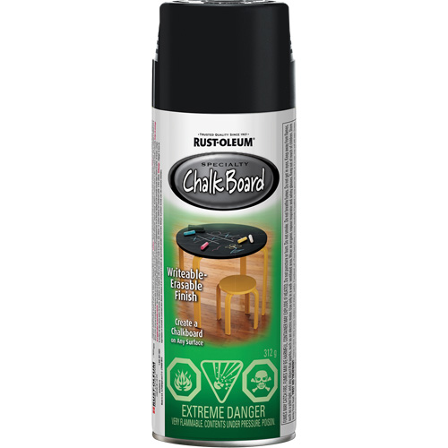 Specialty Chalk Board Paint, Aerosol Can, Black Dufferin Supply