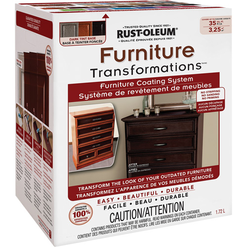 Syst&egrave;me de rev&ecirc;tement de meubles Furniture Transformations, 1,72 L, Trousse, Base &agrave; teinter Dufferin Supply