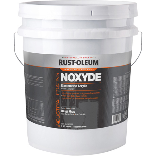 Rev&ecirc;tement acrylique &eacute;lastom&egrave;re Noxyde, 5 gal., Seau, Gris Dufferin Supply