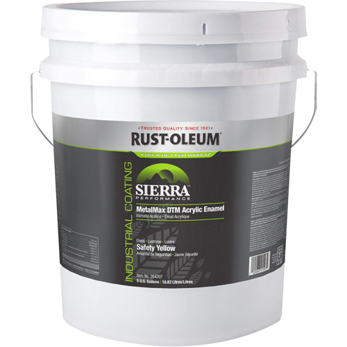 &eacute;mail acrylique DTM Sierra Performance MetalMax Plus, 5 gal., Seau, Jaune Dufferin Supply