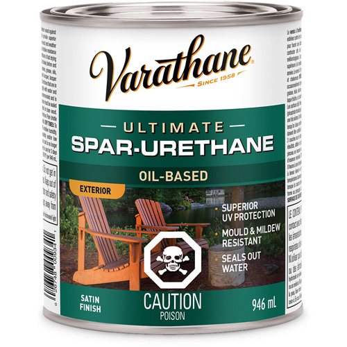 Rev&ecirc;tement &agrave; fini diamant pour bois Varathane, 946 ml, Transparent, Satin Dufferin Supply