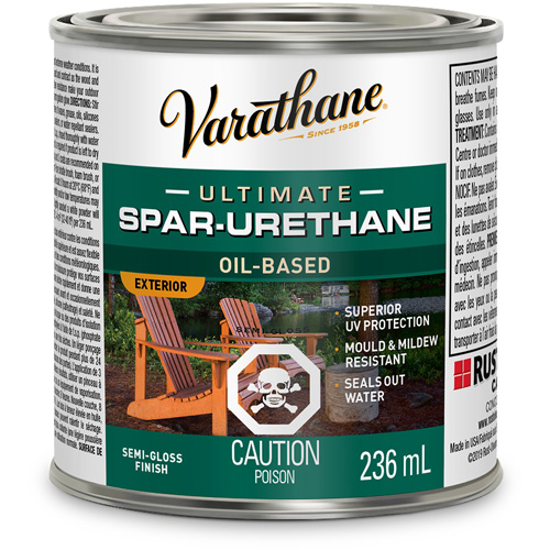 Fini diamant pour bois Varathane ext&eacute;rieur, 236 ml, Transparent, Semi-brillant Dufferin Supply