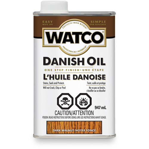 Watco&reg; Danish Oil, 947 ml, Dark Walnut, Transparent Dufferin Supply
