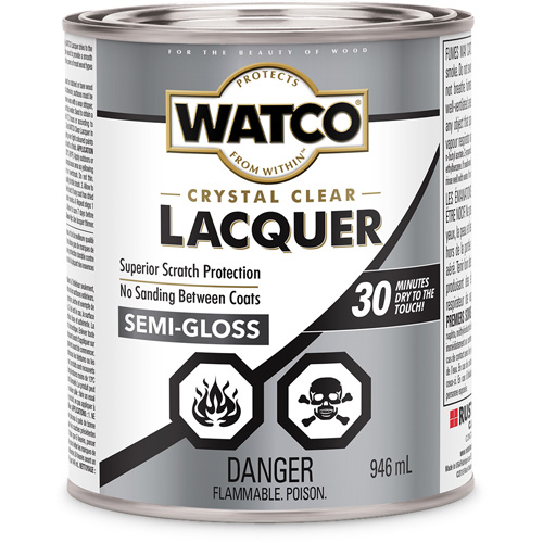 Watco&reg; Lacquer Wood Finish, 946 ml, Clear, Semi-Gloss Dufferin Supply