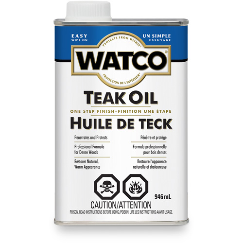 Watco&reg; Teak Oil, 946 ml, Clear, Transparent Dufferin Supply
