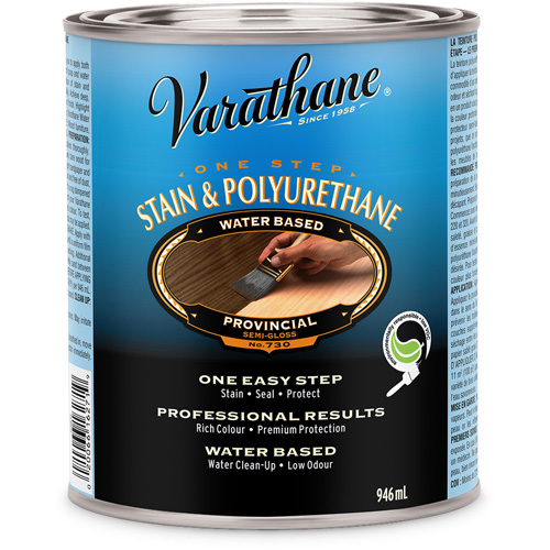 Teinture et rev&ecirc;tement &agrave; base de polyur&eacute;thane en une seule &eacute;tape Varathane, 946 ml, Provincial Dufferin Supply