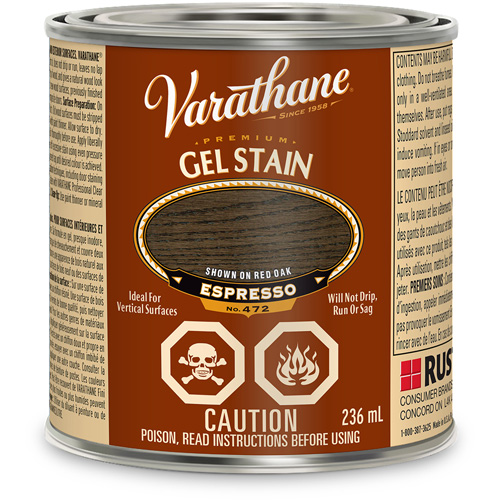 Varathane&reg; Premium Gel Stain, 236 ml, Espresso Dufferin Supply