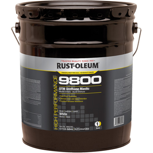 9800 System DTM Urethane Mastic, 5 gal., White, High-Gloss Dufferin Supply