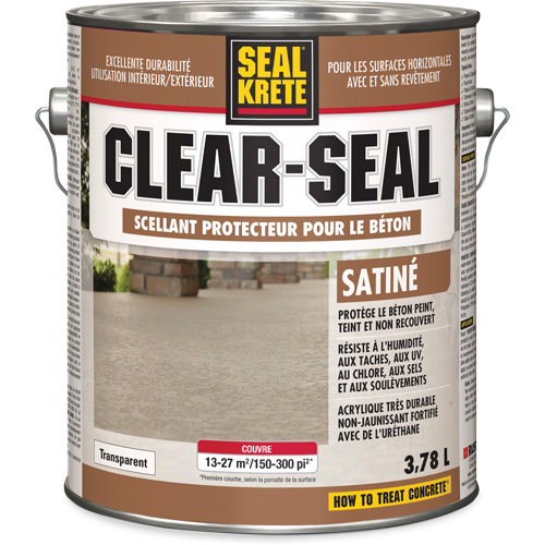 Seal-Krete&reg; Protective Sealer, 3.78 L, Urethane-Based, Satin, Clear Dufferin Supply