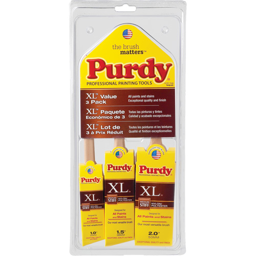 XL Paint Brush Multi-Pack, Poly/Nylon, Wood Handle Dufferin Supply