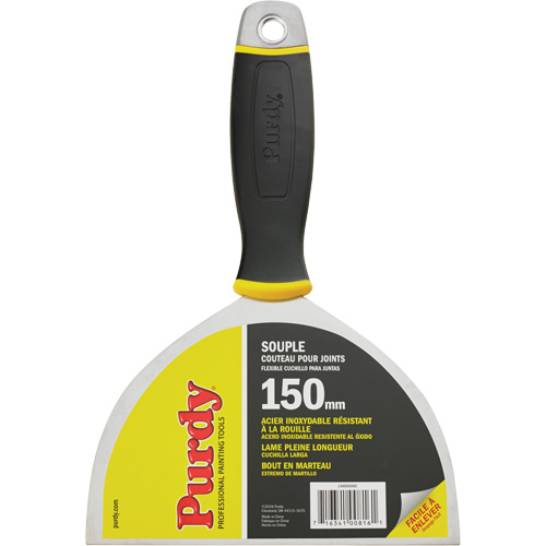 Premium Joint Knife, Stainless Steel Blade, 6" Wide, Plastic Handle Dufferin Supply