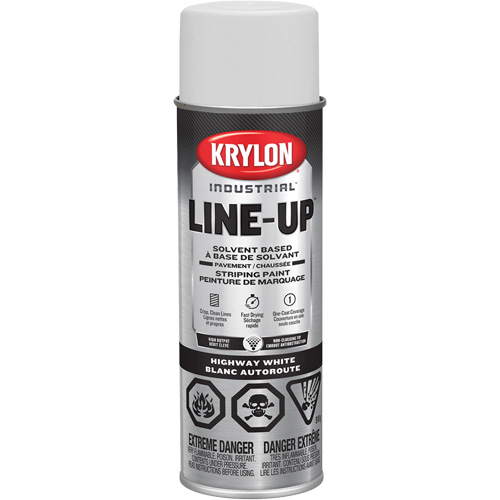 Professional Solvent-Based Marking Paint, White, 18 oz., Aerosol Can Dufferin Supply