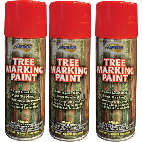Peinture fluorescente pour marquer les arbres Aervoe 690, Rouge fluorescent, 16 oz Dufferin Supply