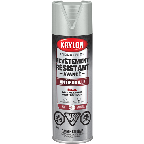 Peinture Tough Coat avec technologie Rust Barrier, Aluminium, M&eacute;tallique, 425 g, Canette a&eacute;rosol Dufferin Supply