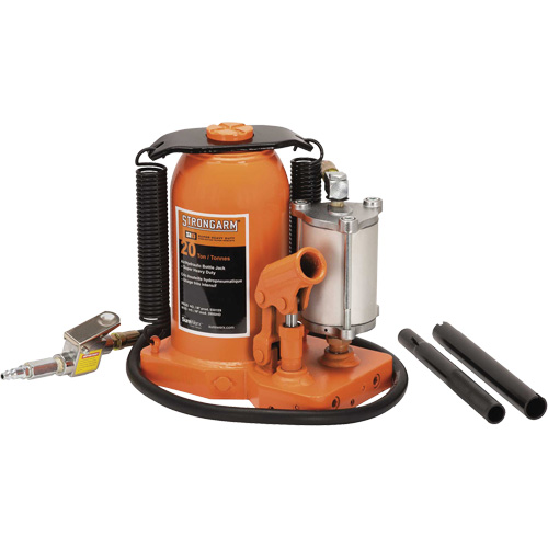 380C Bottle Jack, 20 Ton(s), Air Hydraulic, 20-5/8" Raised Height Dufferin Supply