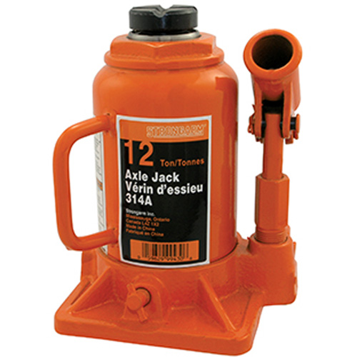 314A Bottle Jack, 12 tons, Manual Hydraulic, 13" Raised Height Dufferin Supply