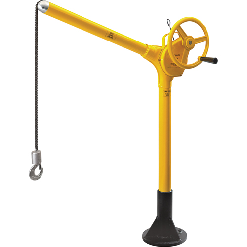 Hauts crochets &eacute;l&eacute;vateurs industriels avec base &agrave; ancrer, Capacit&eacute; 500 lb (0,25 tonne) Dufferin Supply