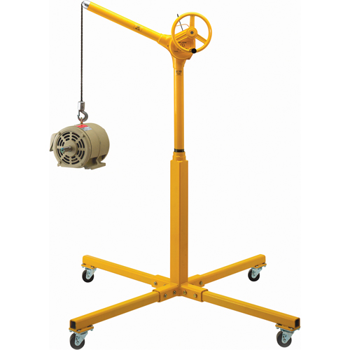 Tall Industrial Lifting Device with Mobile Base, 500 lbs. (0.25 tons) Capacity Dufferin Supply